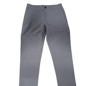 Men's Grey and Black Trousers